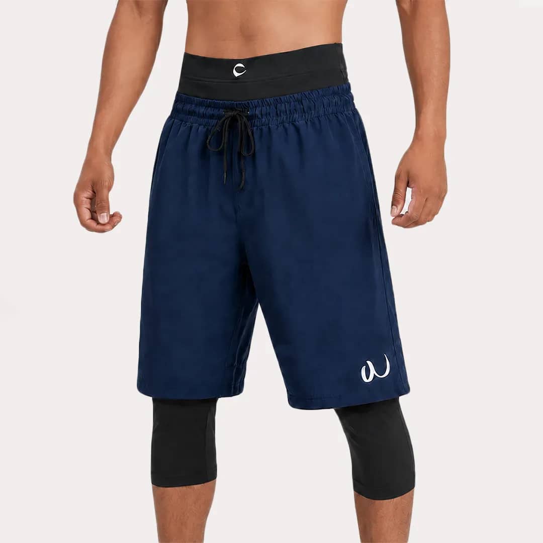 front double layer awrah short